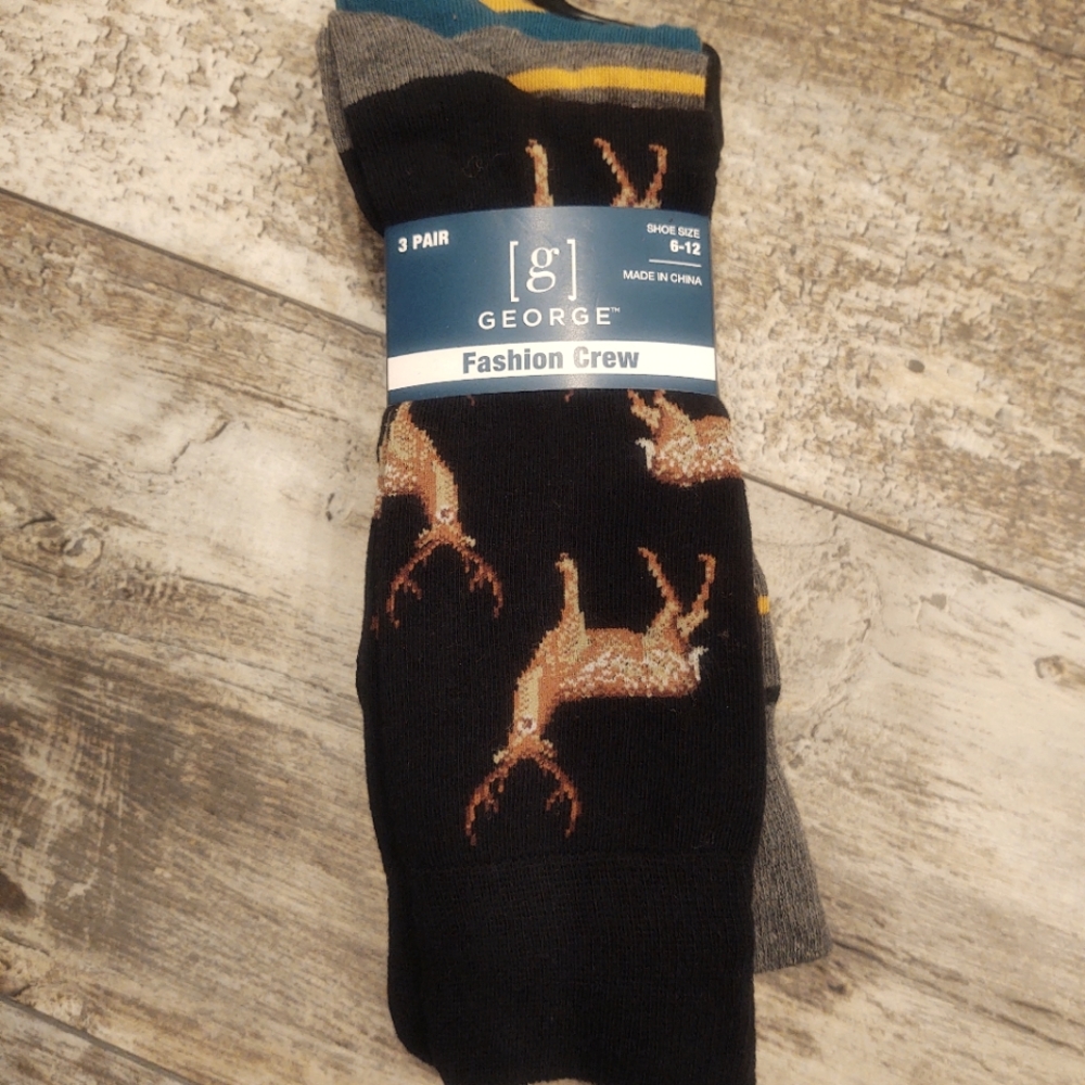 George fashion crew outdoors hunter socks
